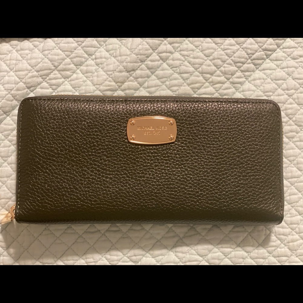 Large Michael Kors zip around wallet